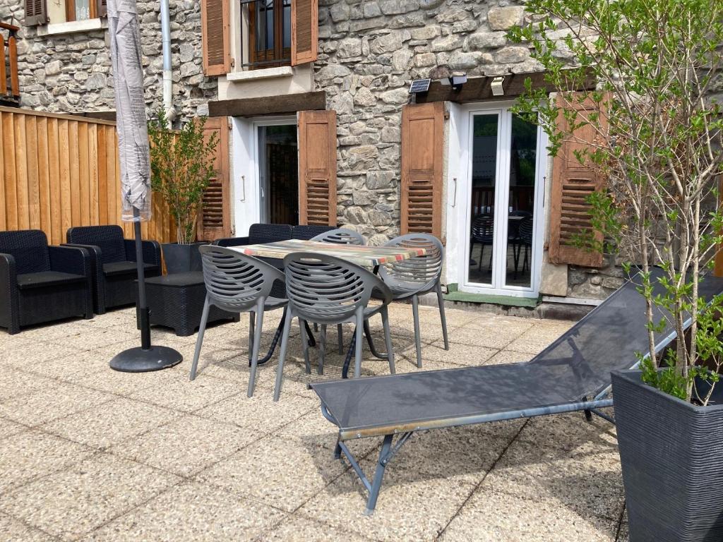 Patio nebo venkovní prostory v ubytování Le Gaudissart 1