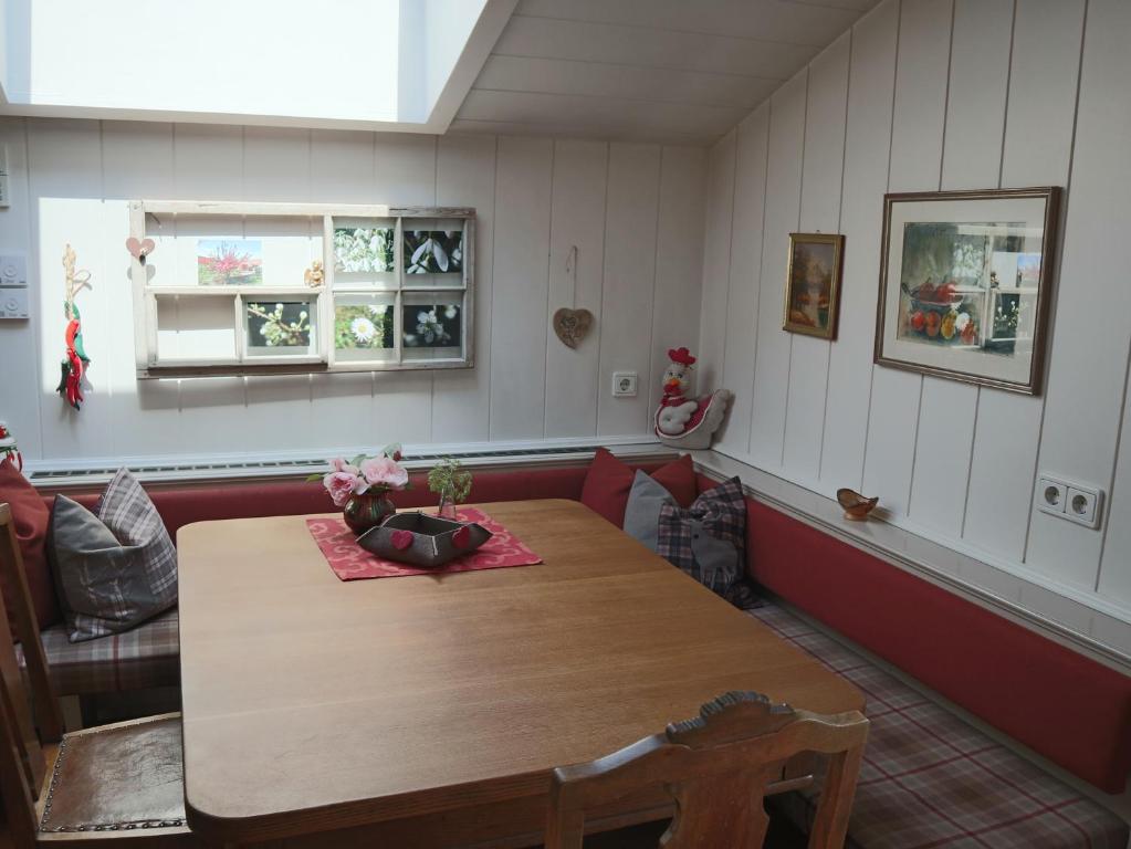 Zona de estar de Ferienwohnung am Rhein