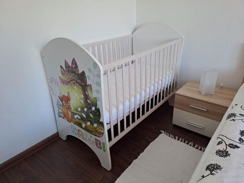 Postel nebo postele na pokoji v ubytování Krásny byt v lokalite Martin