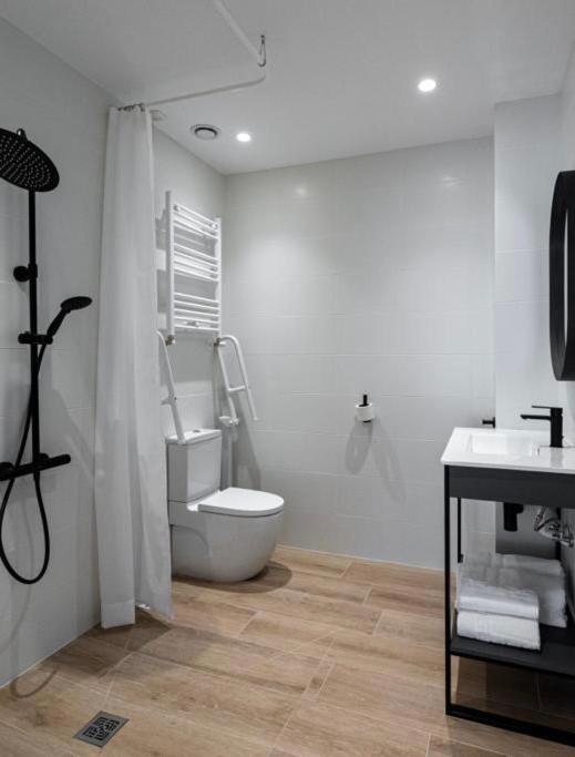 Koupelna v ubytování DONOSTIA ROOMS