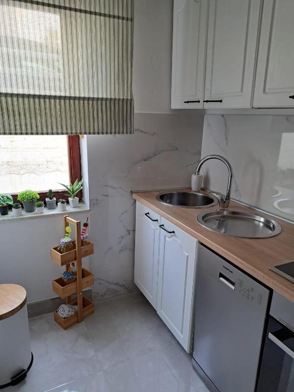 Kuchyňa alebo kuchynka v ubytovaní Ocean apartman