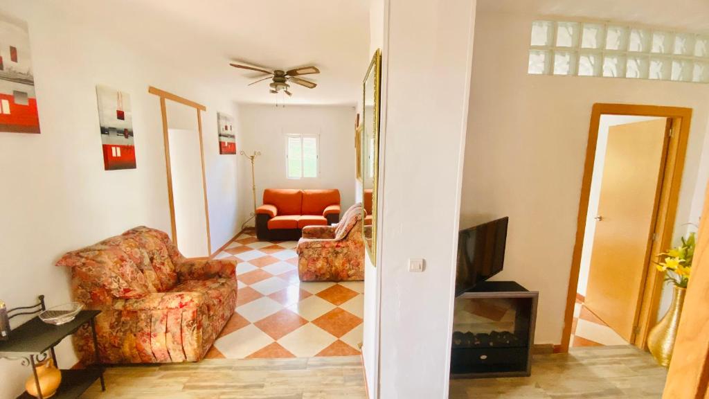 Posezení v ubytování Casa Rural Inés cerca del Caminito del Rey