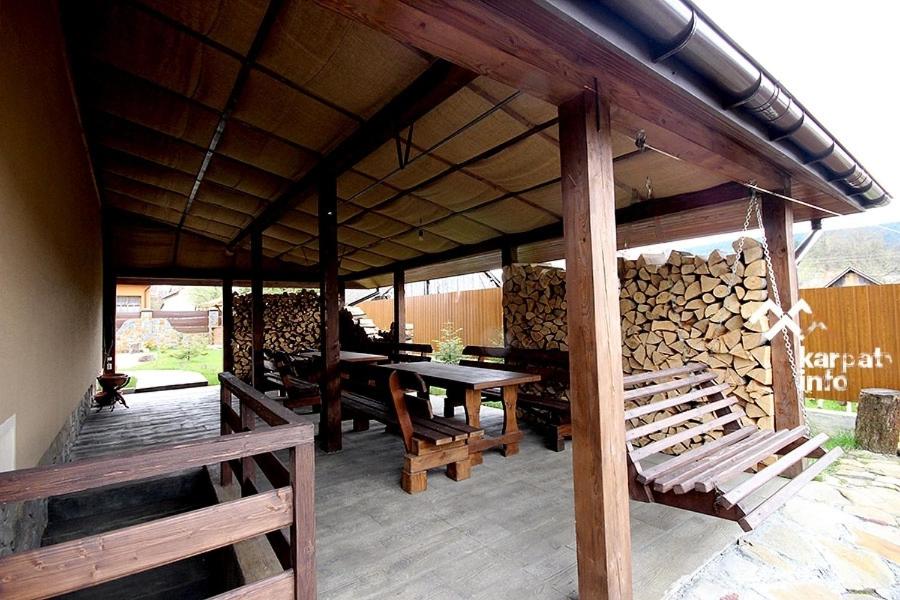 Balkón nebo terasa v ubytování Вілла Северин