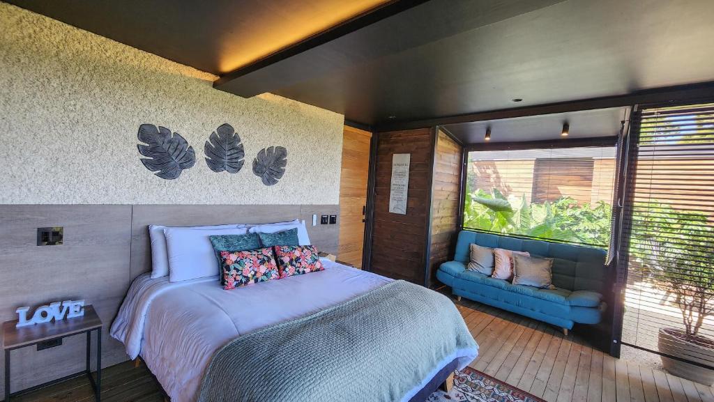 Postel nebo postele na pokoji v ubytování Cumbres Luxury Glamping