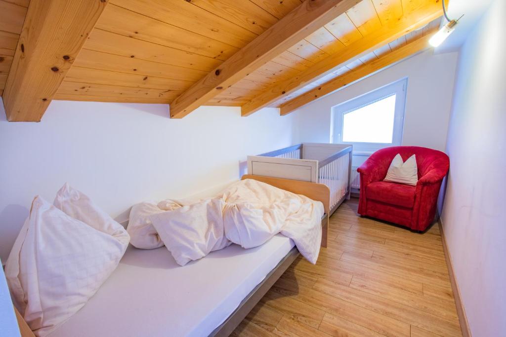 Postel nebo postele na pokoji v ubytování Bergerhof