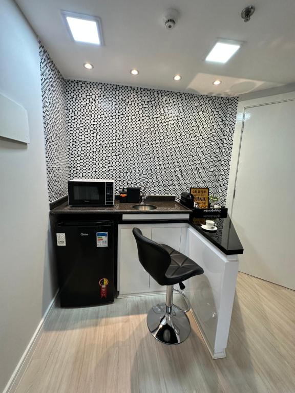 Kuchyň nebo kuchyňský kout v ubytování Sao Paulo Ibirapuera Privilege - Suite Deluxe
