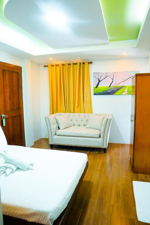 Postel nebo postele na pokoji v ubytování Youhan Beach Resort