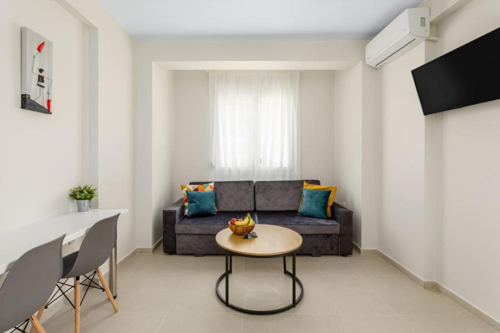Posezení v ubytování V Luxury Apartments with Pool