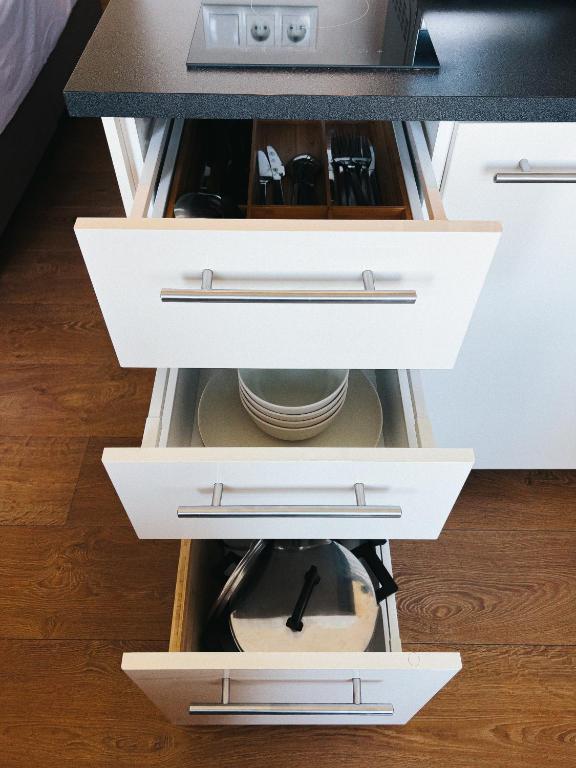 Kuchyňa alebo kuchynka v ubytovaní KH Apartments Universitaet