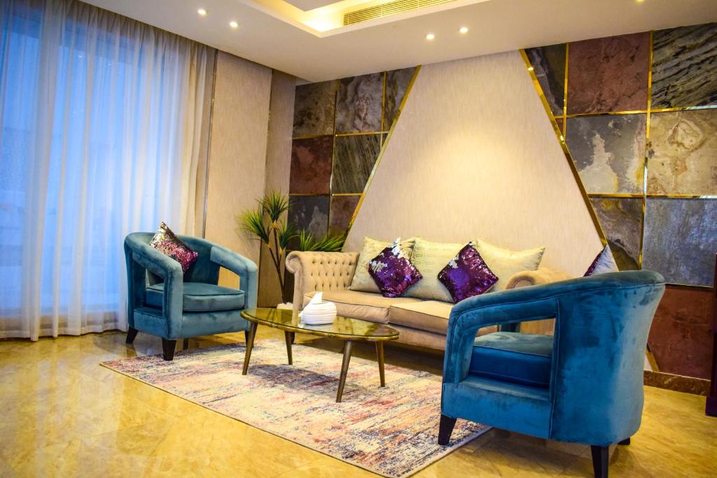 Posezení v ubytování The Secure Inn Hotel Muscat