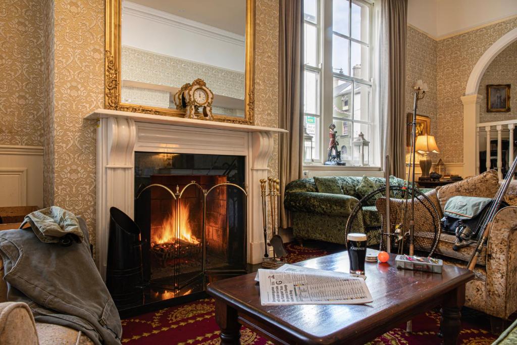 Posezení v ubytování Ballina Manor Hotel