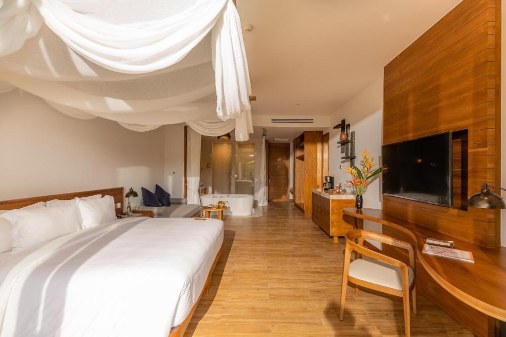 Phòng Deluxe Có Giường Cỡ King Nhìn Ra Vườn