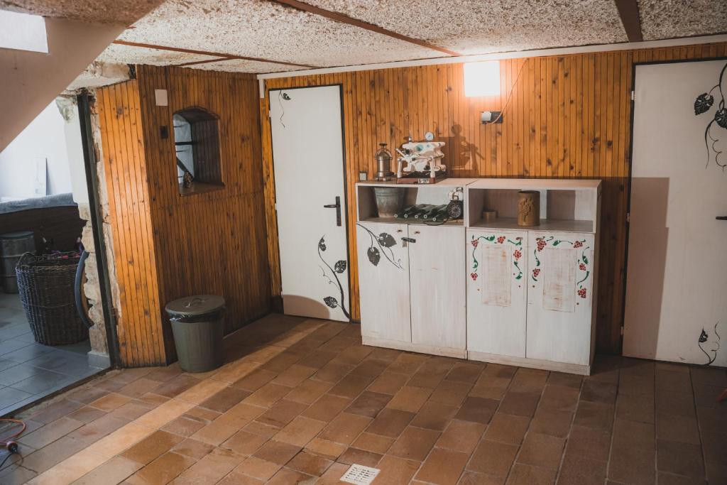 Kuchyň nebo kuchyňský kout v ubytování Chata - Sklep 57