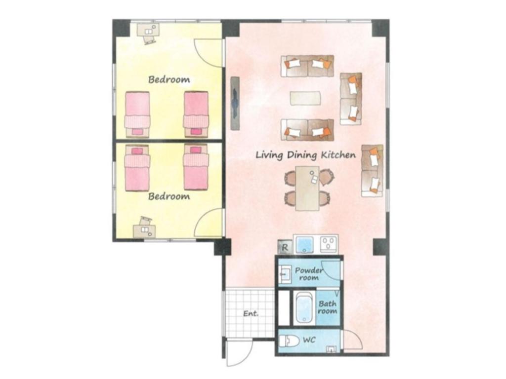 Půdorys ubytování Tiz wan hotel