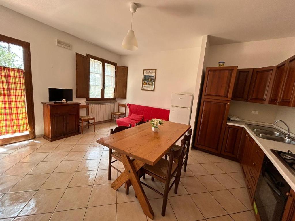 Kuchyň nebo kuchyňský kout v ubytování Residence San Francesco
