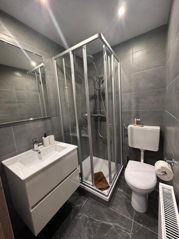 Koupelna v ubytování Haus Tirol
