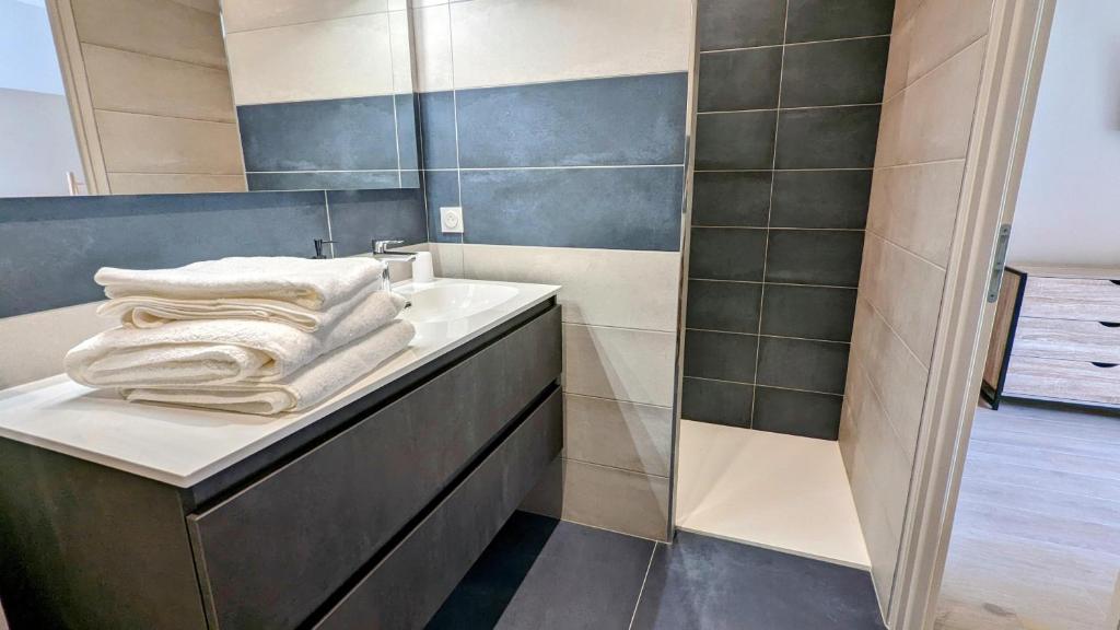 Koupelna v ubytování Le Clos des écureuils - chambres d'hôtes