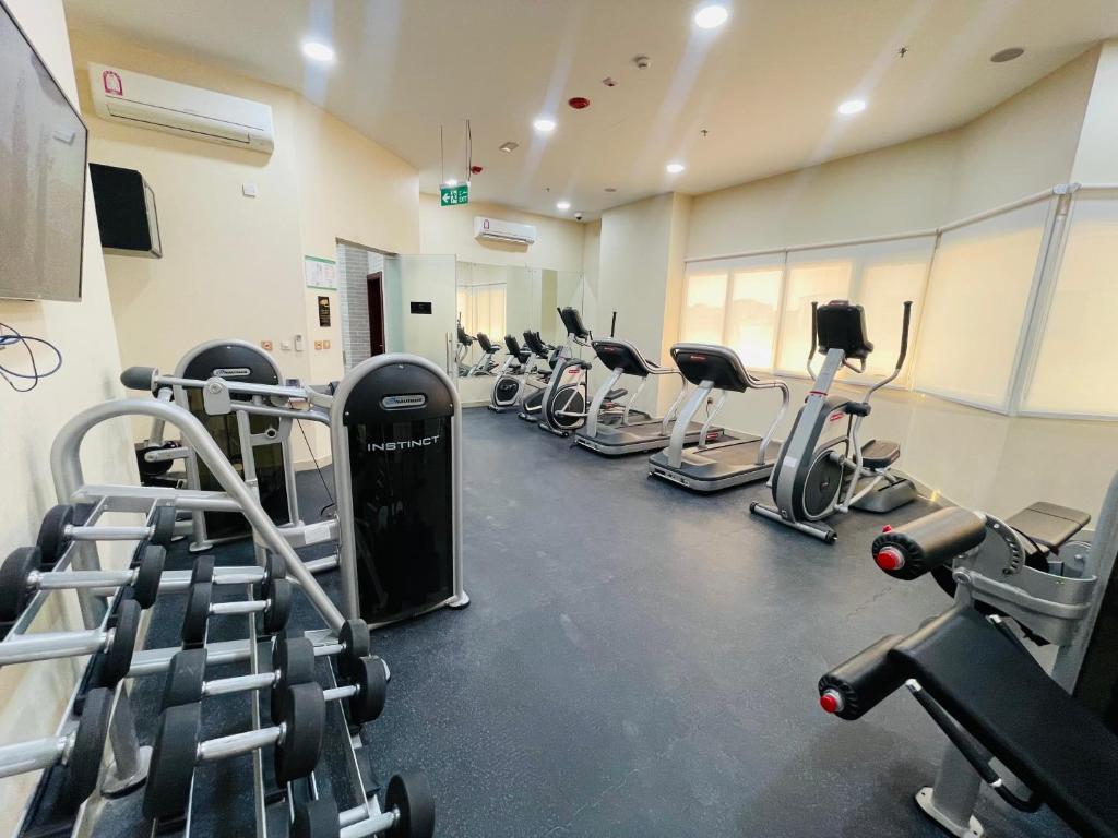Fitness centrum a/nebo fitness zařízení v ubytování Grand Legacy Hotel Doha