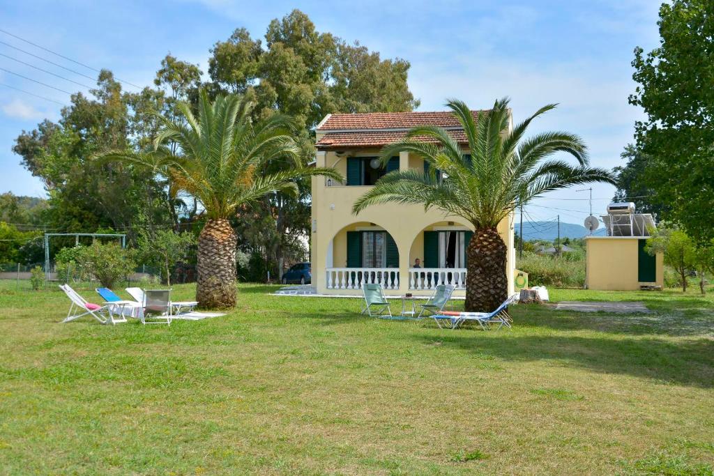 Zahrada ubytování Ariadni Sidari Beach House