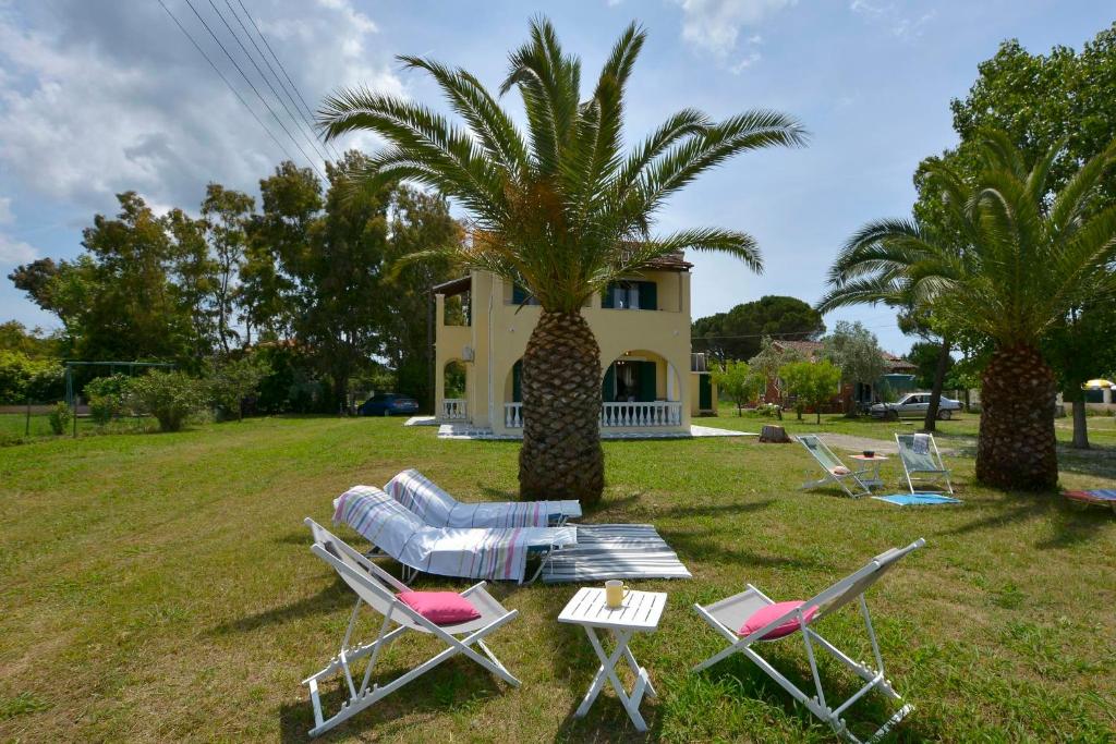 Zahrada ubytování Ariadni Sidari Beach House