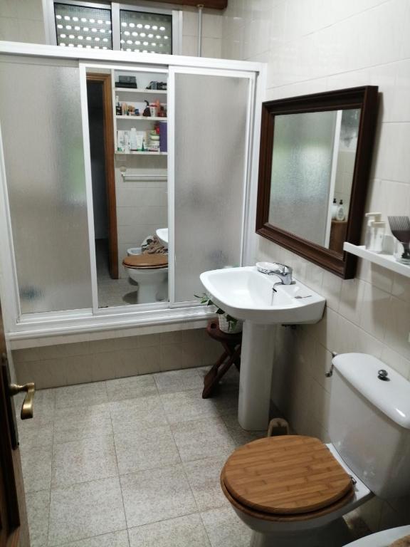 Koupelna v ubytování A CASA DOS AVÓS