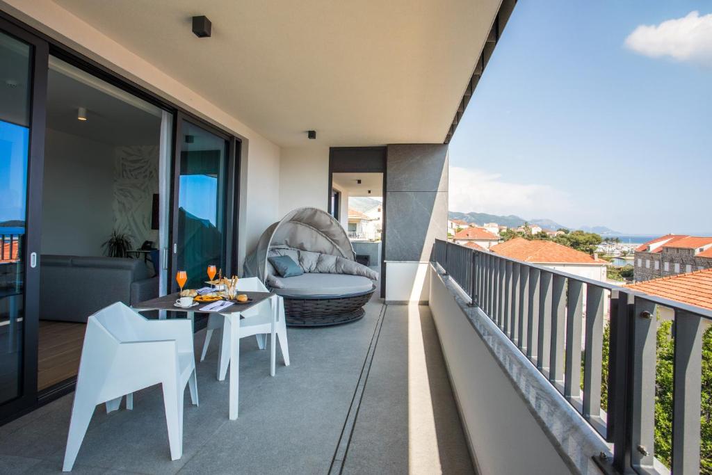 Balkón nebo terasa v ubytování Hotel Crystal