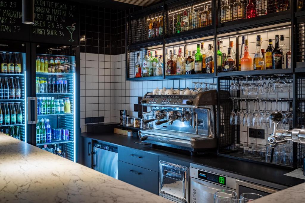 Lounge alebo bar v ubytovaní Qubus Hotel Gdańsk