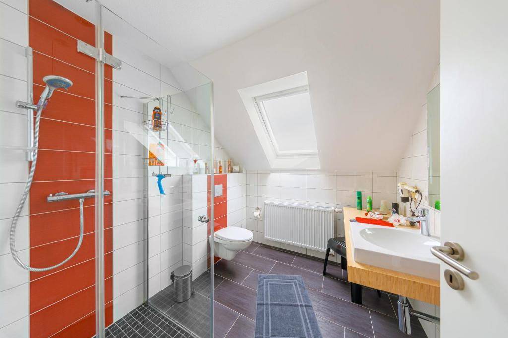 Kuchyň nebo kuchyňský kout v ubytování Ferienhaus Freya