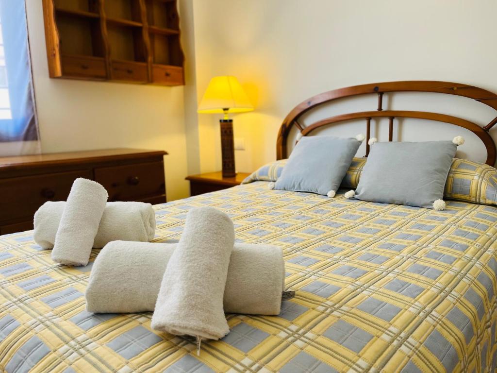 Postel nebo postele na pokoji v ubytování Apartamento Bella Bahía