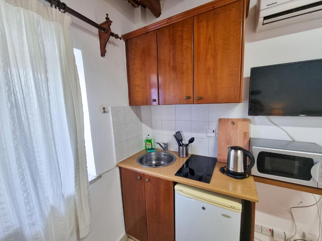 Kuchyň nebo kuchyňský kout v ubytování Athena's Pool Oasis