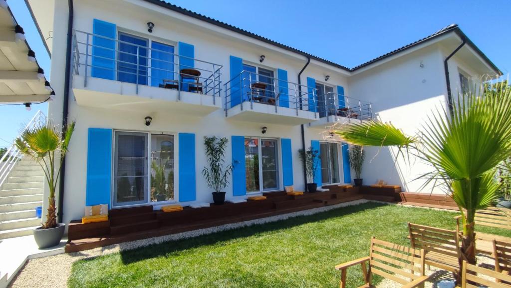 Bygningen som pensionatet ligger i