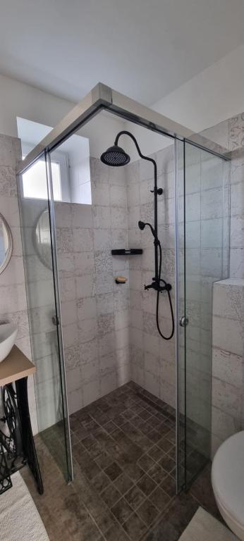 Koupelna v ubytování Vánkoska Apartman Tihany