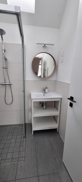 Koupelna v ubytování Vánkoska Apartman Tihany