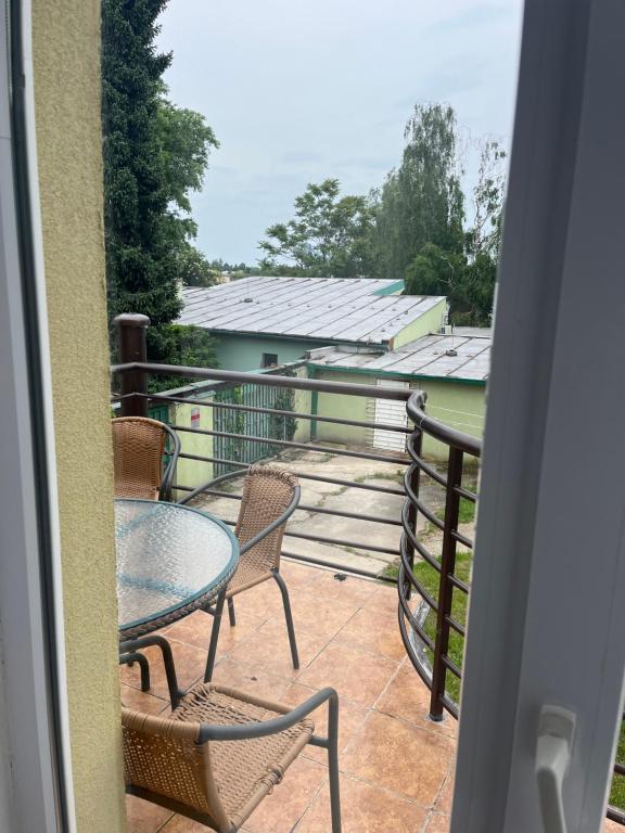 Balkón nebo terasa v ubytování Chata TARGET Senec
