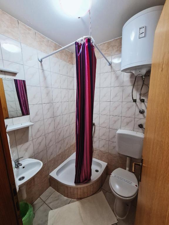 Koupelna v ubytování Guest house Davorka