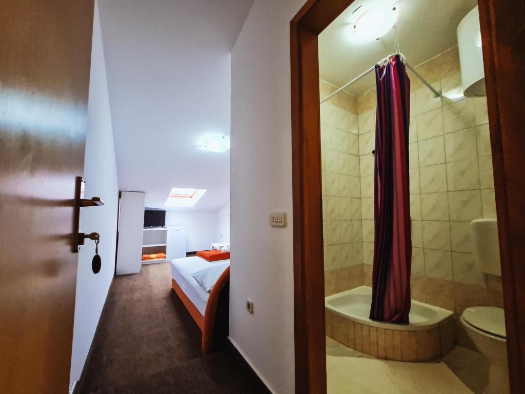Koupelna v ubytování Guest house Davorka