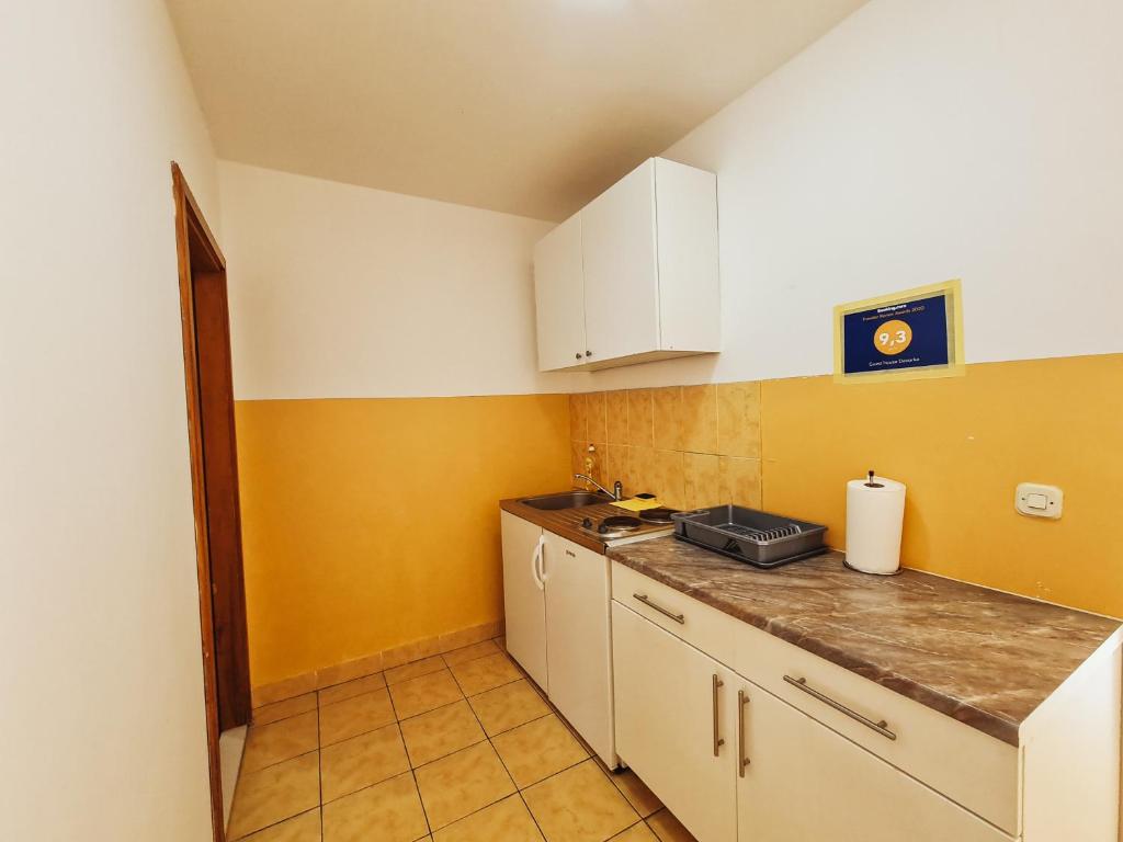 Kuchyň nebo kuchyňský kout v ubytování Guest house Davorka
