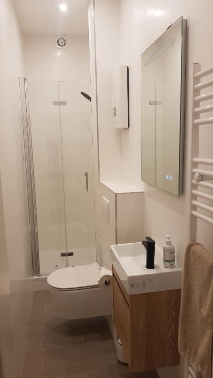 Koupelna v ubytování Ferienwohnung Mitte