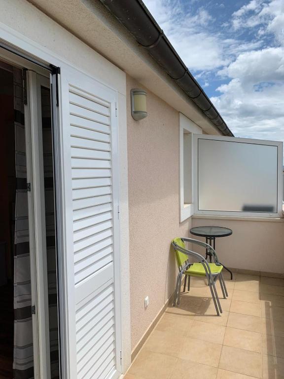 Balkón alebo terasa v ubytovaní Apartmani Dubrava
