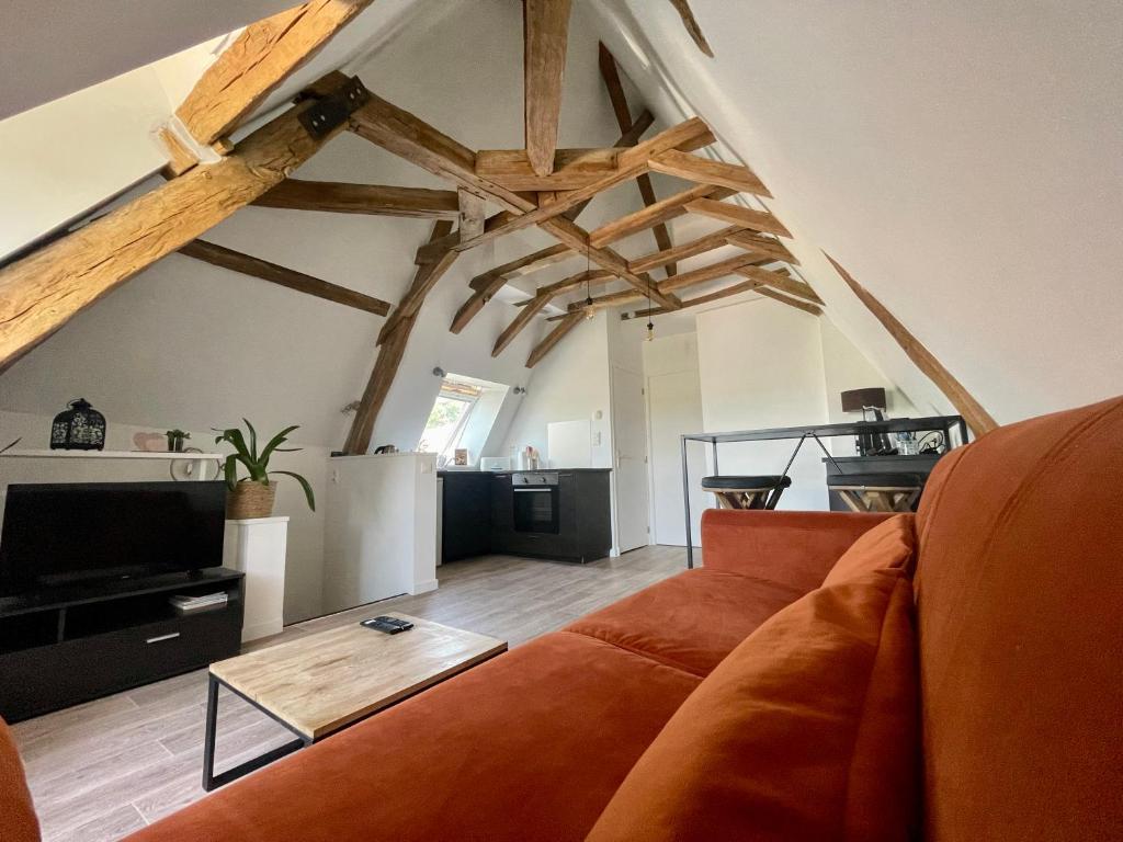 Posezení v ubytování Appartement cosy vue sur le vignoble