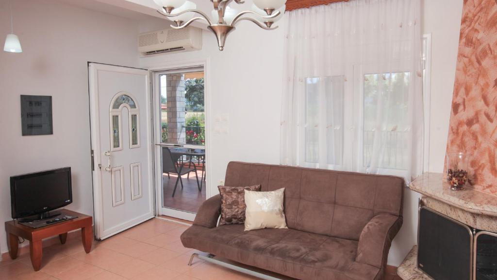 Posezení v ubytování Marialena house