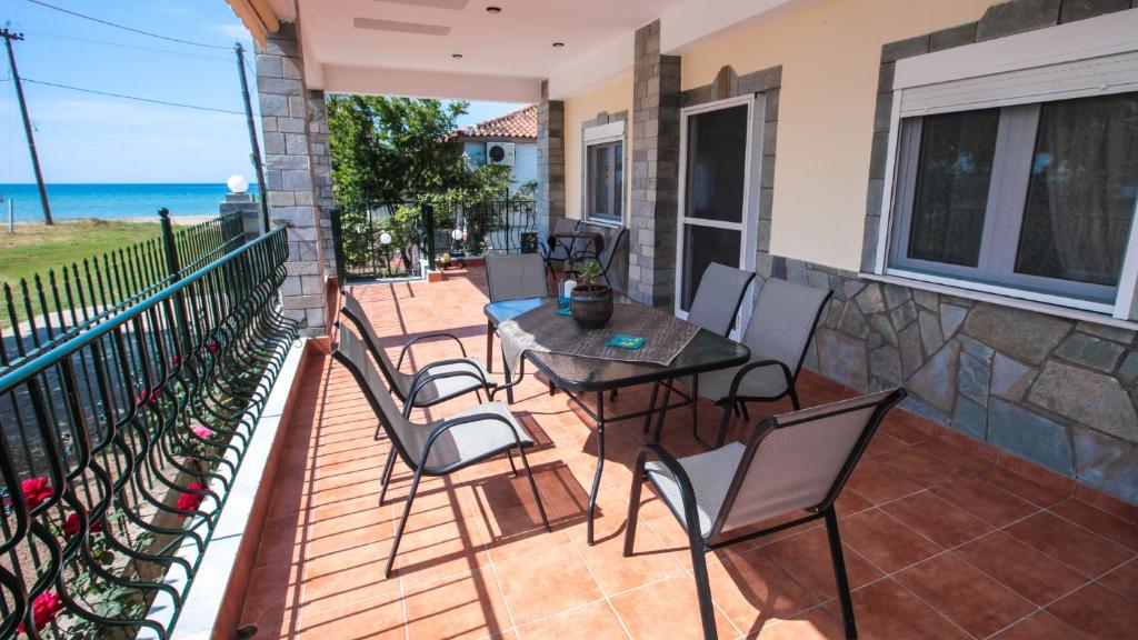 Balkón nebo terasa v ubytování Marialena house