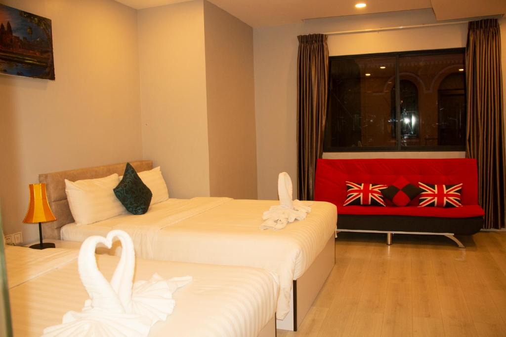 Posezení v ubytování Ostro Hotel