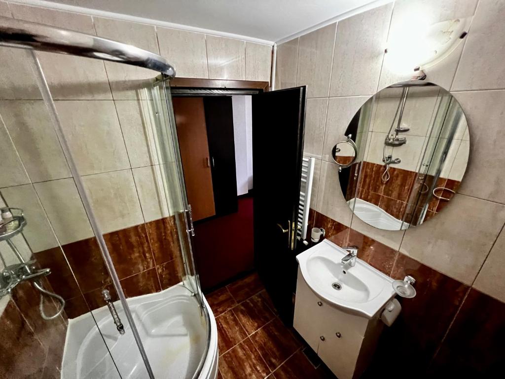 Koupelna v ubytování Hanul Kartali