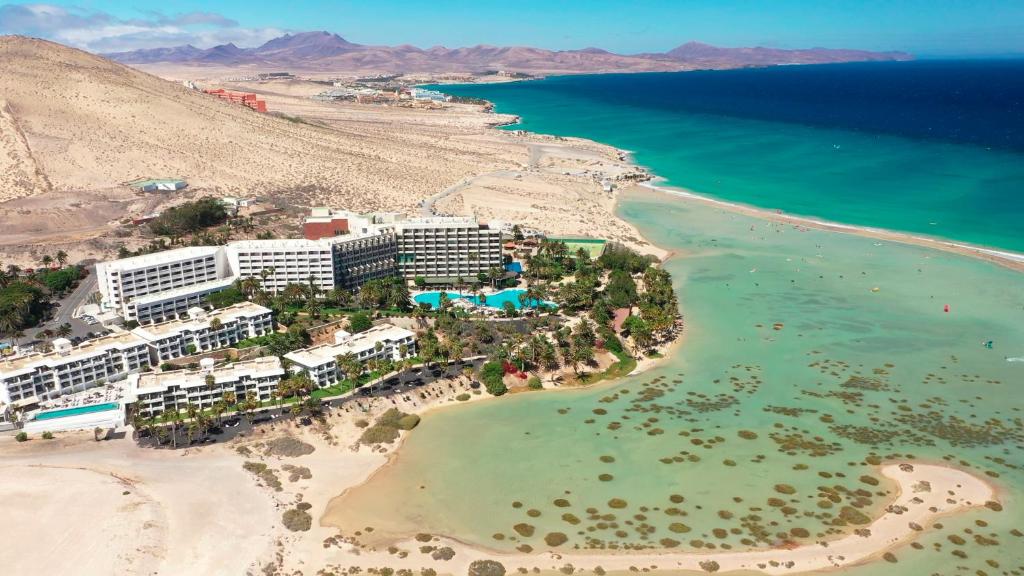 an aerial view of a resort on the beach at INNSiDE by Meliá Fuerteventura – Adults Only in Costa Calma