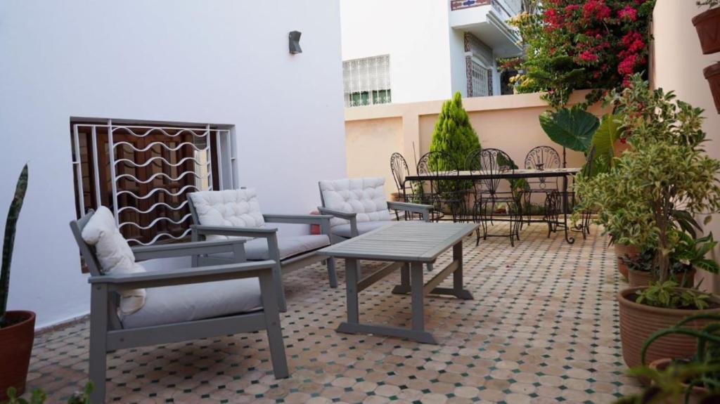 Балкон или терраса в riad casa bahia asilah