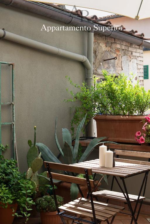 Patio nebo venkovní prostory v ubytování Appartamenti Ridolfi