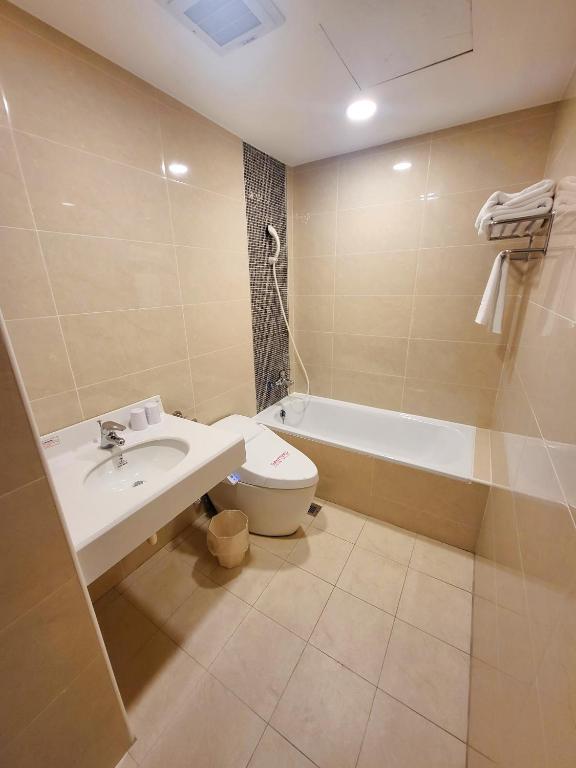 Koupelna v ubytování Gucheng International Hotel