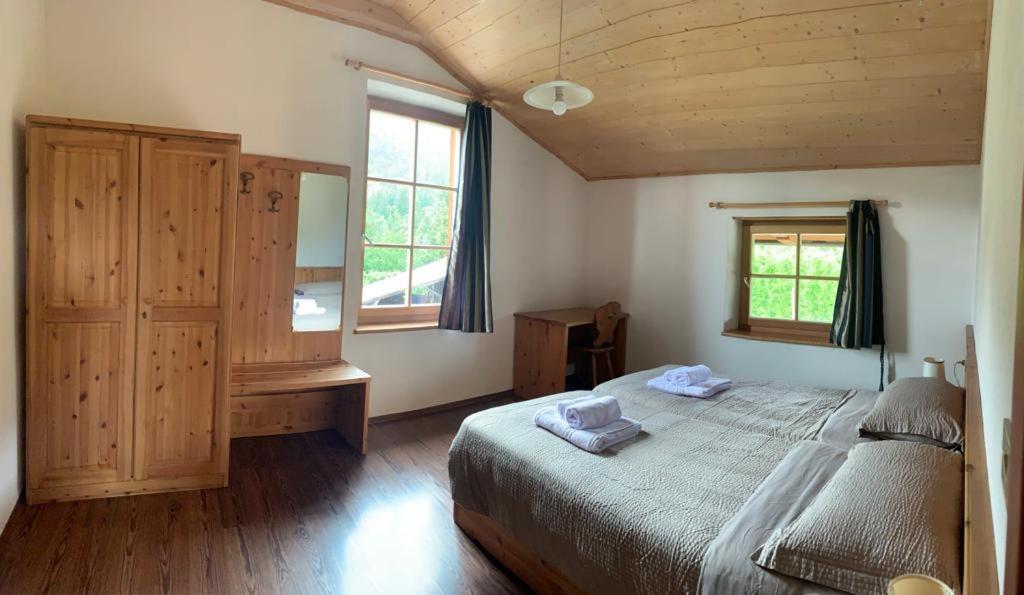 Posteľ alebo postele v izbe v ubytovaní Agritur Maso Forcola