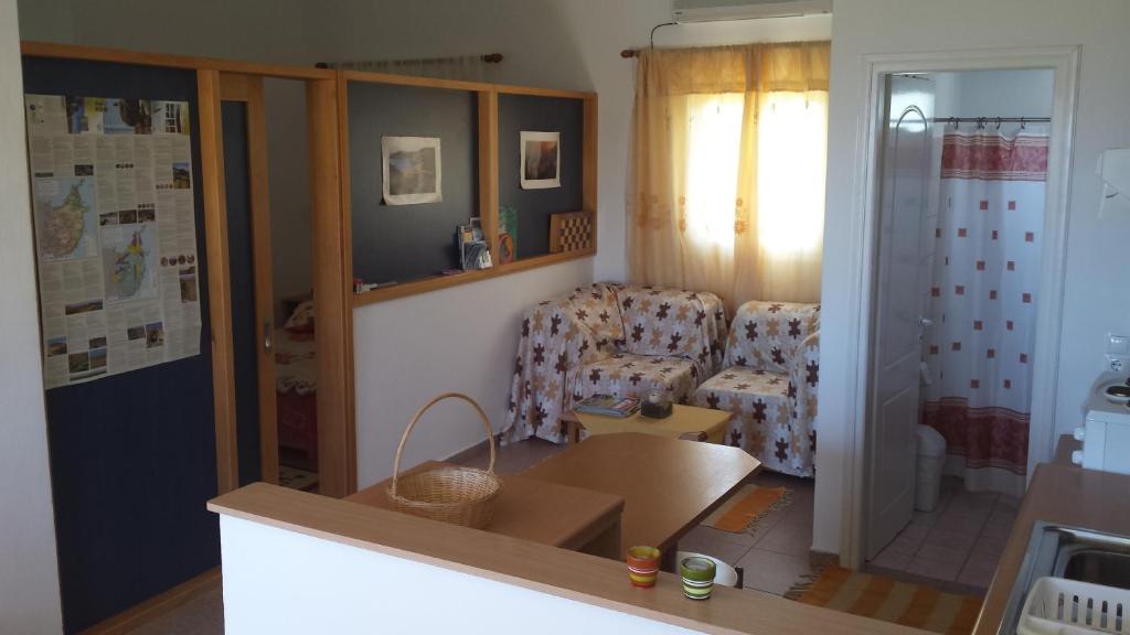 Posezení v ubytování Galini Apartments